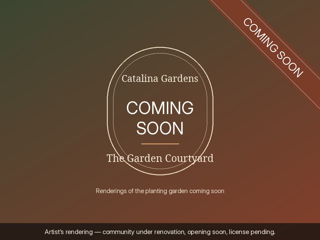 Coming soon: the garden courtyard, renderings to come